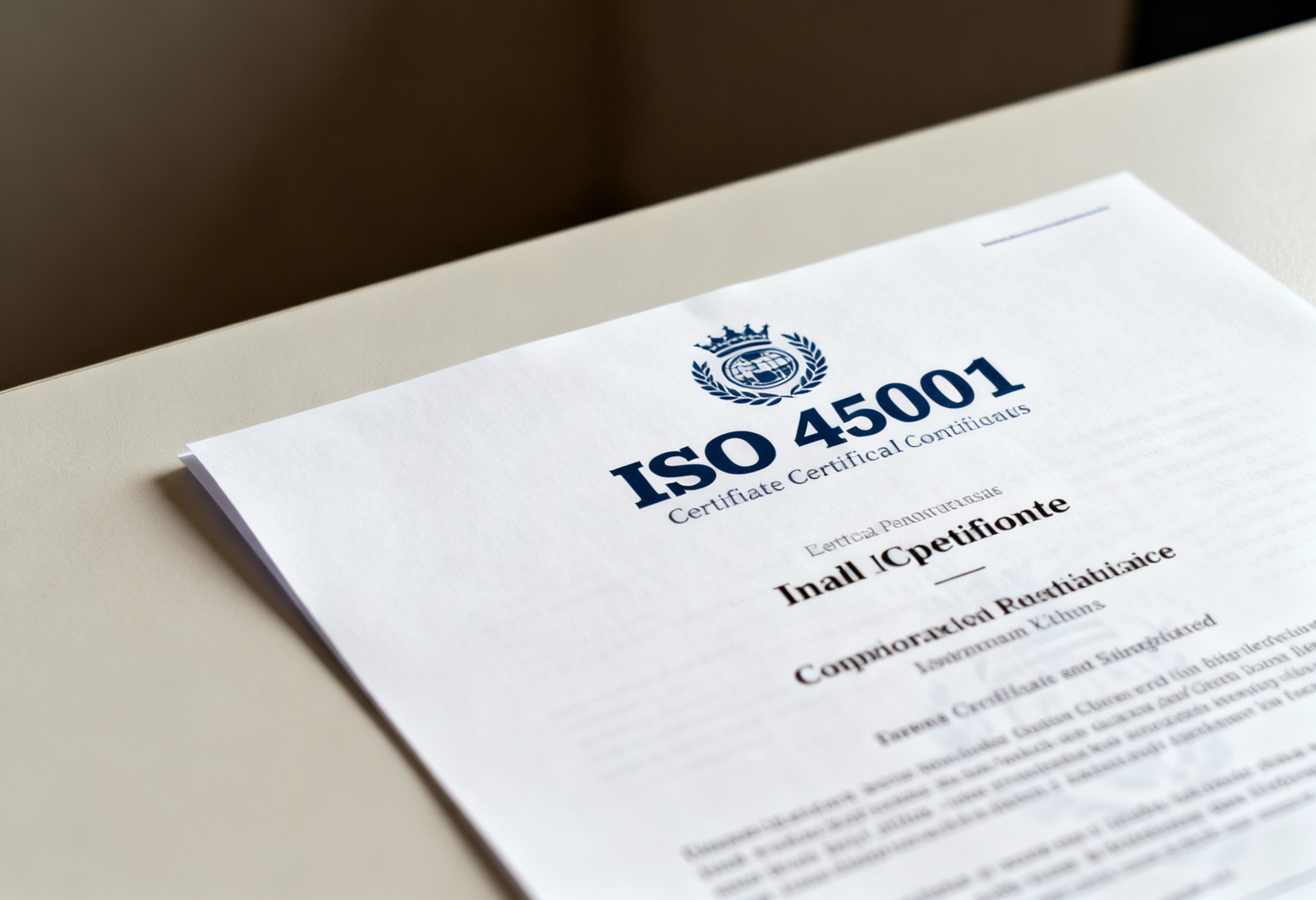 Certification ISO 45001